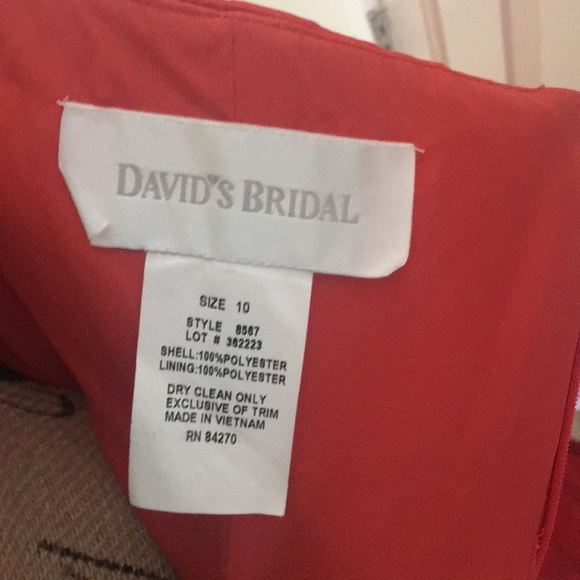 David’s Bridal bridesmaids dress size 10 - Picture 3 of 7